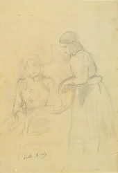 Porträt von Alice Gamby und Julie Manet, 1889